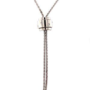 PIAGET Possession Lariat Diamond Pendant 18K White Gold Necklace